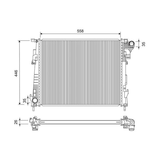 Valeo Engine Radiator 734946