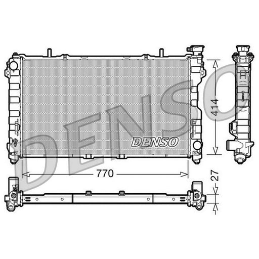 Denso Engine Radiator fits Chrysler Voyager 2000-2008 3.3 3.8