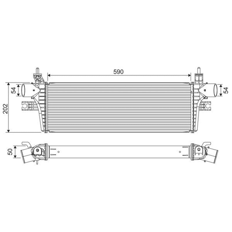 Valeo Intercooler (Charge Air Cooler) 822918