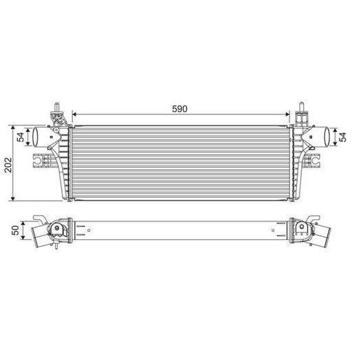 Valeo Intercooler (Charge Air Cooler) 822918