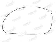 Summit Stick-On Standard Mirror Glass fits Hyundai Lantra LHS Summit - Bars 4 Cars
