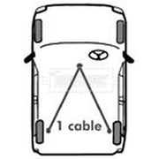 Borg & Beck Handbrake Cable Right Rear BKB2624