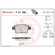 Brembo Front & Rear Pads fits Citroën C4 I 2006-2011 1.6 2.0