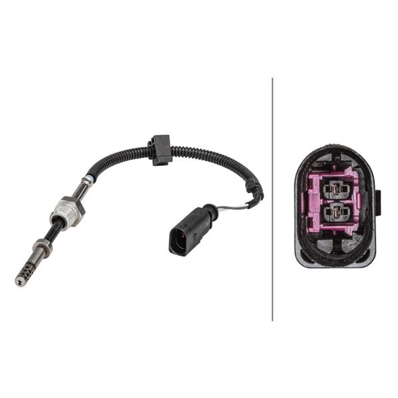 Hella Exhaust Gas Temperature Sensor after soot particul fits Audi A4 Allroad B8