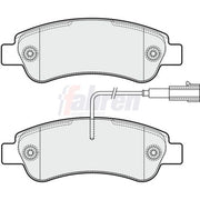 Fahren Rear Brake Pad Set FBP3381