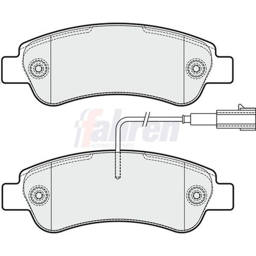 Fahren Rear Brake Pad Set FBP3381