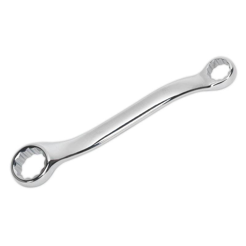Sealey Offset Stubby Ring Rowing Spanner 10mm x 13mm Double End Rigger Jigger Sealey  - Dynamic Drive