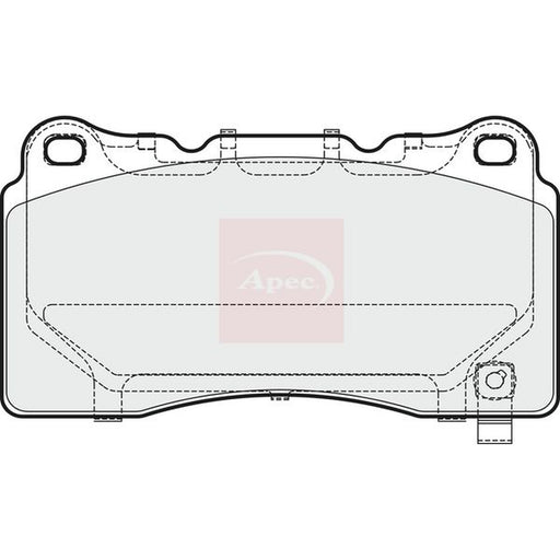 Apec Front Brake Pad Set fits Chevrolet Corvette 2008-2019 6.2