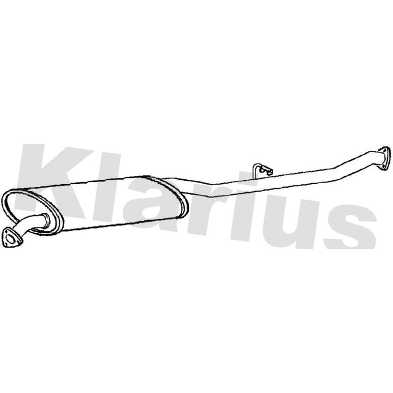 Klarius Box With Centre Pipe Centre fits Lti Tx 2002 on 2.4