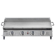 Dellonda 4 Burner Stainless Steel Portable Gas Plancha with Warming Rack 10kW Dellonda - Dynamic Drive