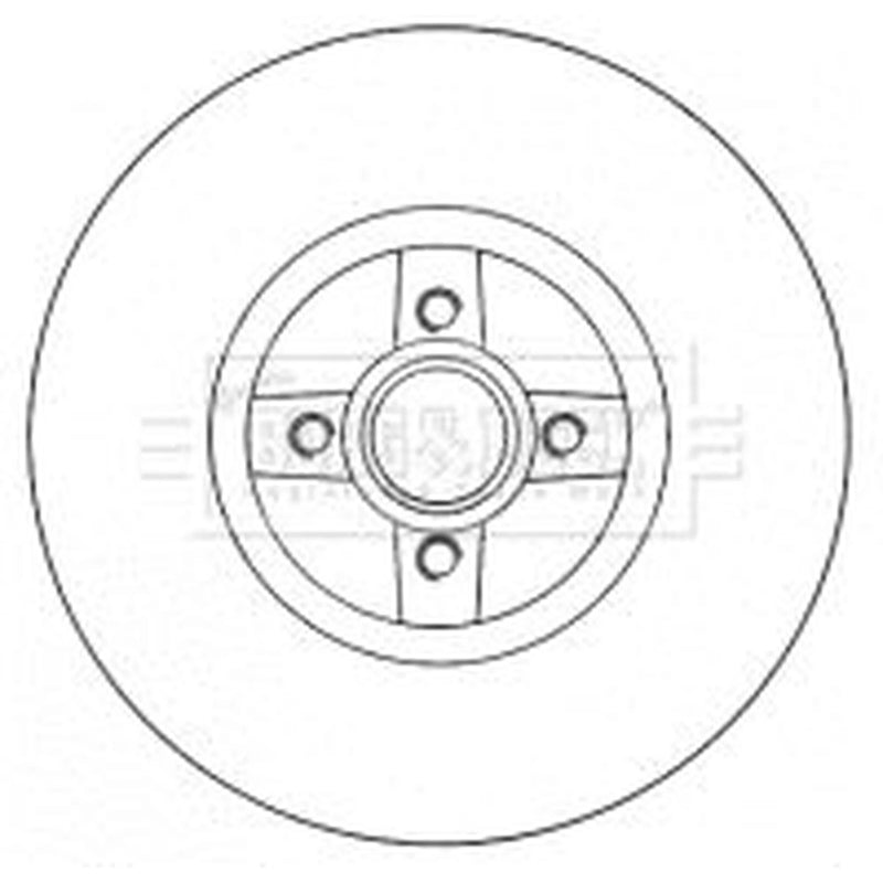 Borg & Beck Front & Rear Brake Discs & Pads fits Renault Grand Scénic II