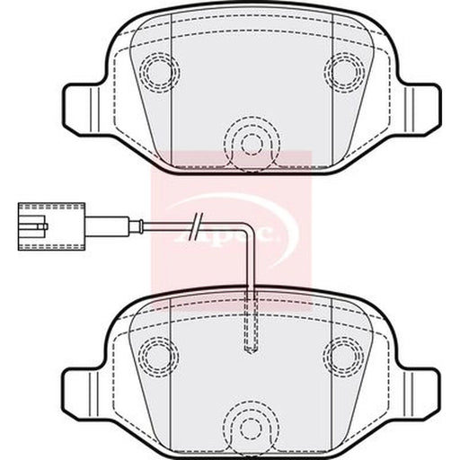 Apec Rear Brake Pad Set PAD1819