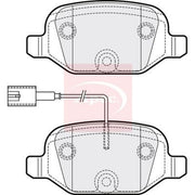 Apec Rear Brake Pad Set fits Abarth 500 / 595 / 695 2008 on 1.4