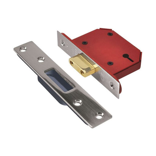 Union StrongBOLT 2103S 3 Lever Mortice Deadlock Stainless Steel 81mm 3in Visi UNION - Dynamic Drive