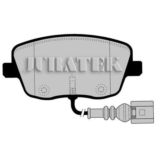 Juratek Front Brake Pad Set fits Seat Ibiza 2002-2009 1.4 1.8 1.9 2.0