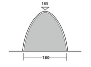 Outwell Free Standing inner L Inner Tent Black Outwell - Dynamic Drive