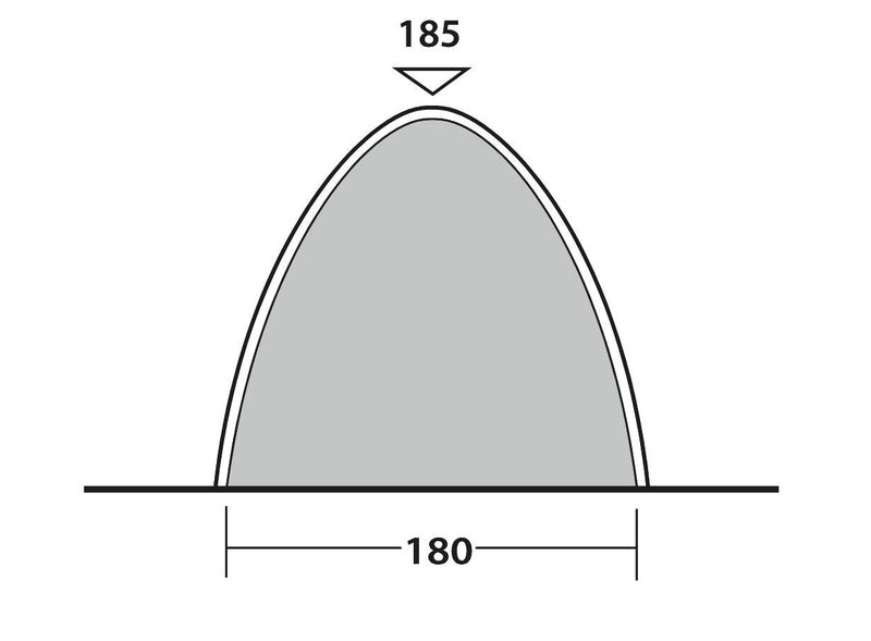 Outwell Free Standing inner L Inner Tent Black Outwell - Dynamic Drive