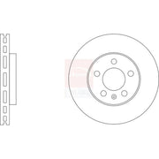 Apec 2 x Vented Front Brake Discs SDK6952-x2
