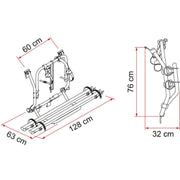 Fiamma Carry Bike Volkswagen VW T2 2 Bike Carrier Cycle Bicycle Van Fiamma  - Dynamic Drive