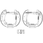 Mintex Brake Shoe Set Axle Kit fits Mercedes-Benz A-Class 1997-2004