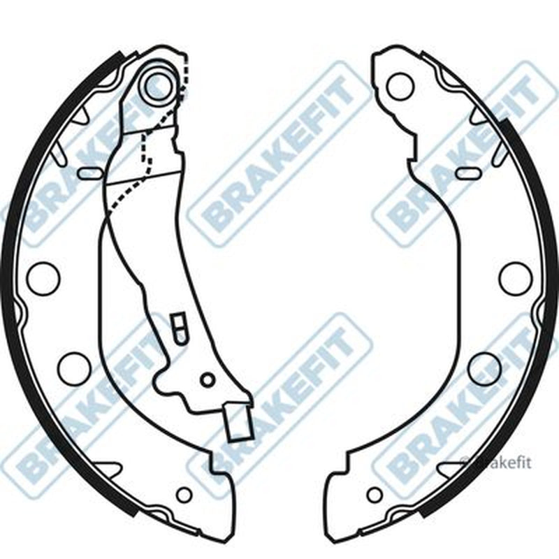 Apec Brake Shoe Set Axle Kit fits Nissan Primera 1996-2002 1.6 2.0