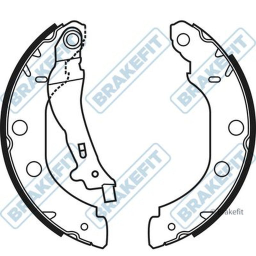 Apec Brake Shoe Set Axle Kit fits Nissan Primera 1996-2002 1.6 2.0