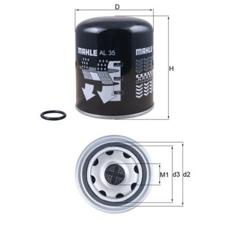 Mahle Mahle Compressed-Air System Air Dryer Cartridge AL 35