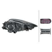 Hella Headlight Headlamp LED Left fits Porsche Cayenne 2017-2023 2.9 3.0 4.0