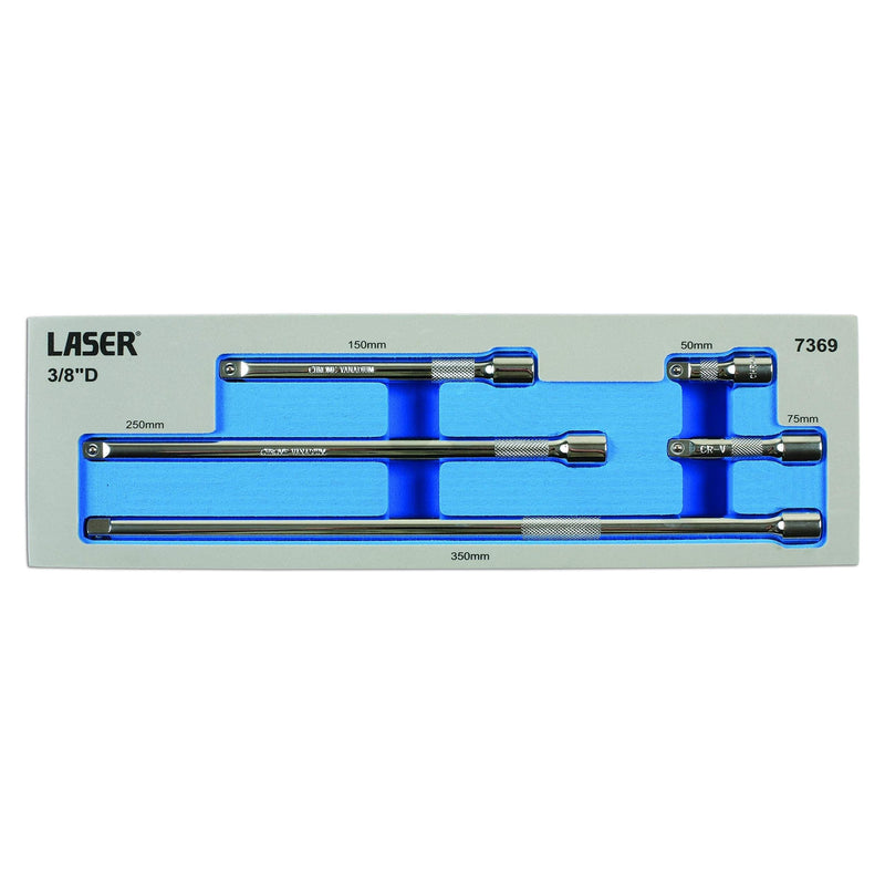 Laser Extension Bar Set 3/8"D 5pc 7369 Laser - Dynamic Drive