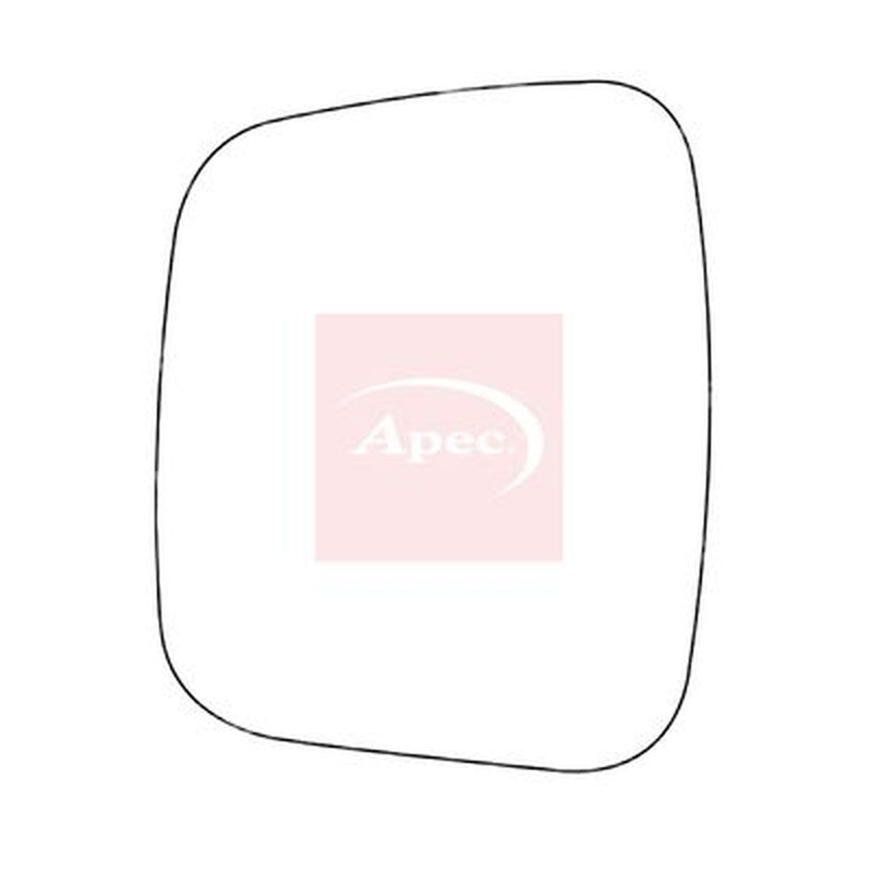 Apec Exterior Wing Mirror Glass Left fits Citroën Nemo 2009-2010 1.3 1.4