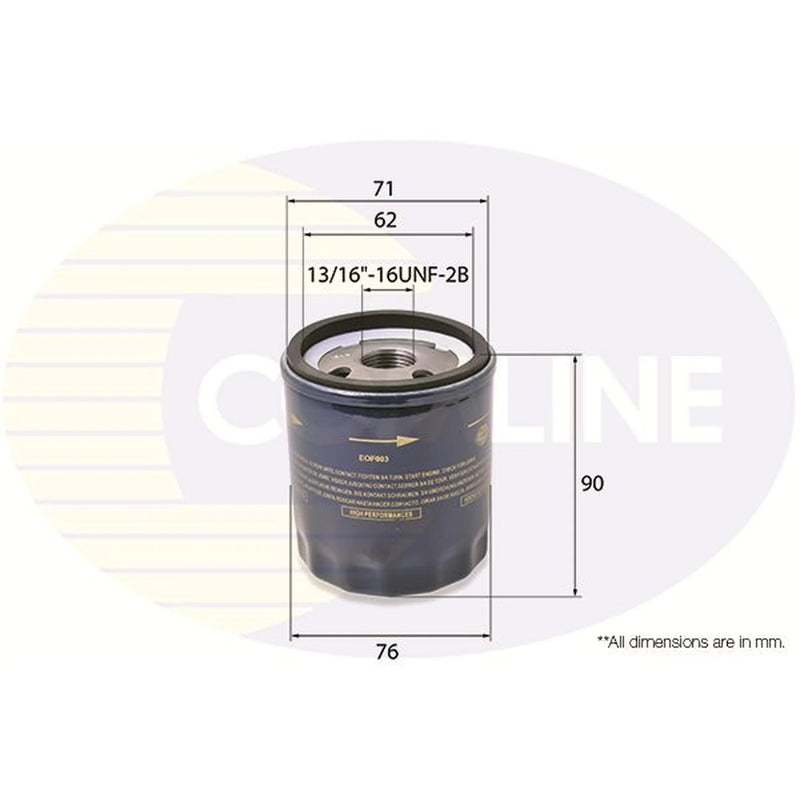 Comline Service Kit with Air & Oil Filters fits MG Zs SUV 2017 on 1.5