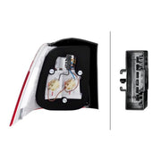 Hella Tail Light / Lamp P21W Right fits BMW 5 2004-2010