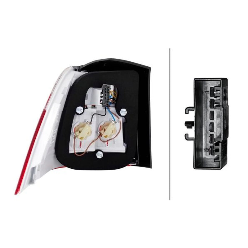 Hella Tail Light / Lamp P21W Right fits BMW 5 2004-2010