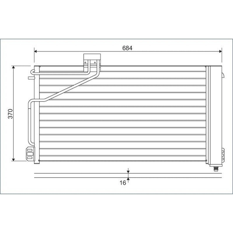 Valeo Air Conditioning Condenser 817848