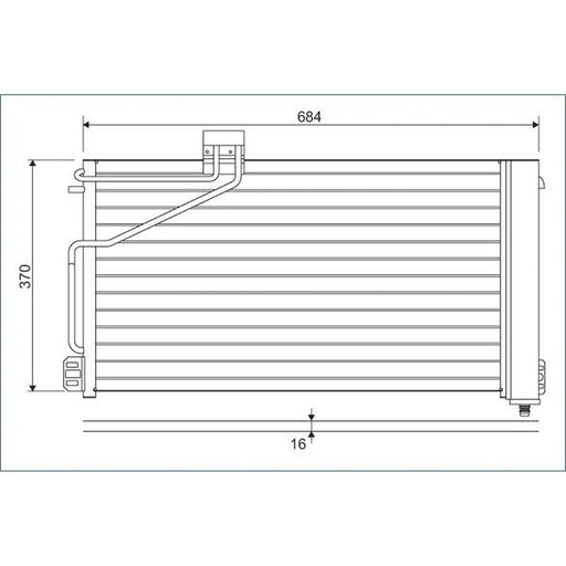 Valeo Air Conditioning Condenser 817848