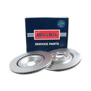 Borg & Beck Front & Rear Brake Discs & Pads fits Jaguar Xj 2011-2019 2.0 3.0