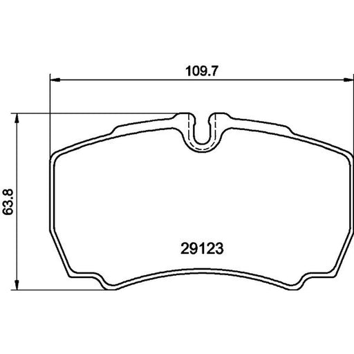 Mintex Rear Brake Pad Set fits Ford Transit 2006-2014 2.2 2.3 2.4 3.2