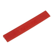 Sealey Polypropylene Floor Tile Edge 400 x 60mm Red Male Pack of 6 FT3ERM Sealey - Dynamic Drive