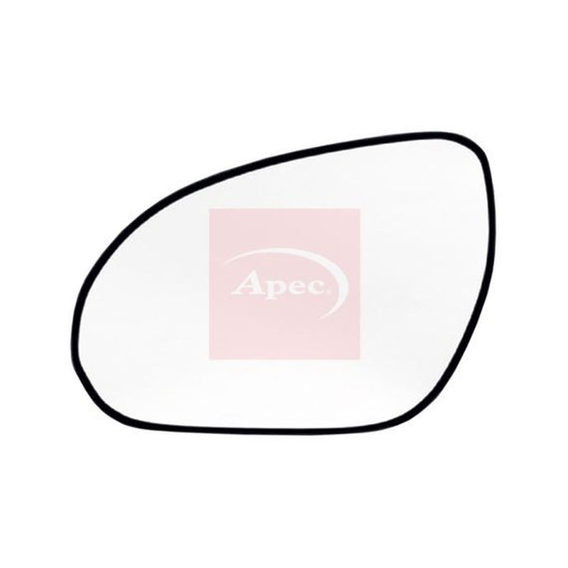 Apec Exterior Wing Mirror Glass Left fits Hyundai I30 2007-2012 1.4 1.6 2.0