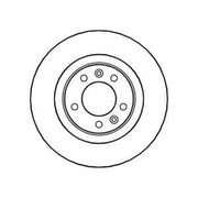 Abtex 2 x Solid Rear Brake Discs BD1347S-x2
