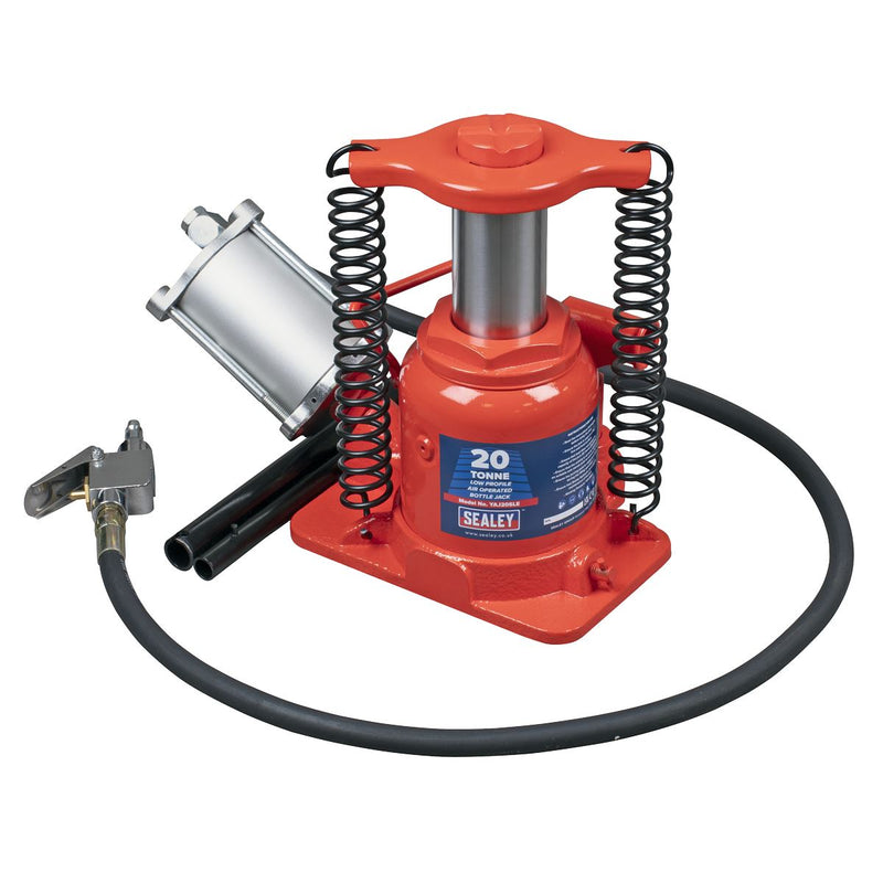 Sealey Low Profile Air Operated Hydraulic Bottle Jack 20 Tonne YAJ20SLE Sealey - Dynamic Drive