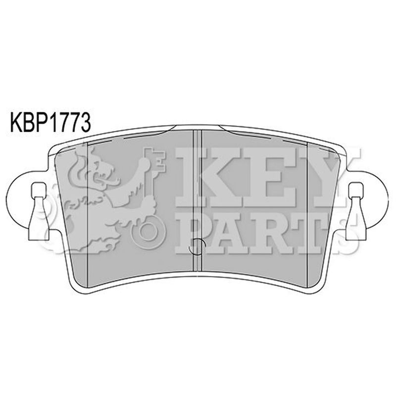 Key Parts 4 x Rear Brake Pad Set fits Nissan Interstar 2002-2006