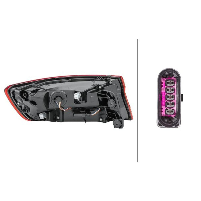 Hella Tail Light / Lamp LED Right fits Audi A4 B9 2015-2019 1.4 2.0 3.0