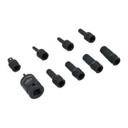 Laser Dual Drive Spline Impact Bit Socket Set 9pc 7979 Laser - Dynamic Drive