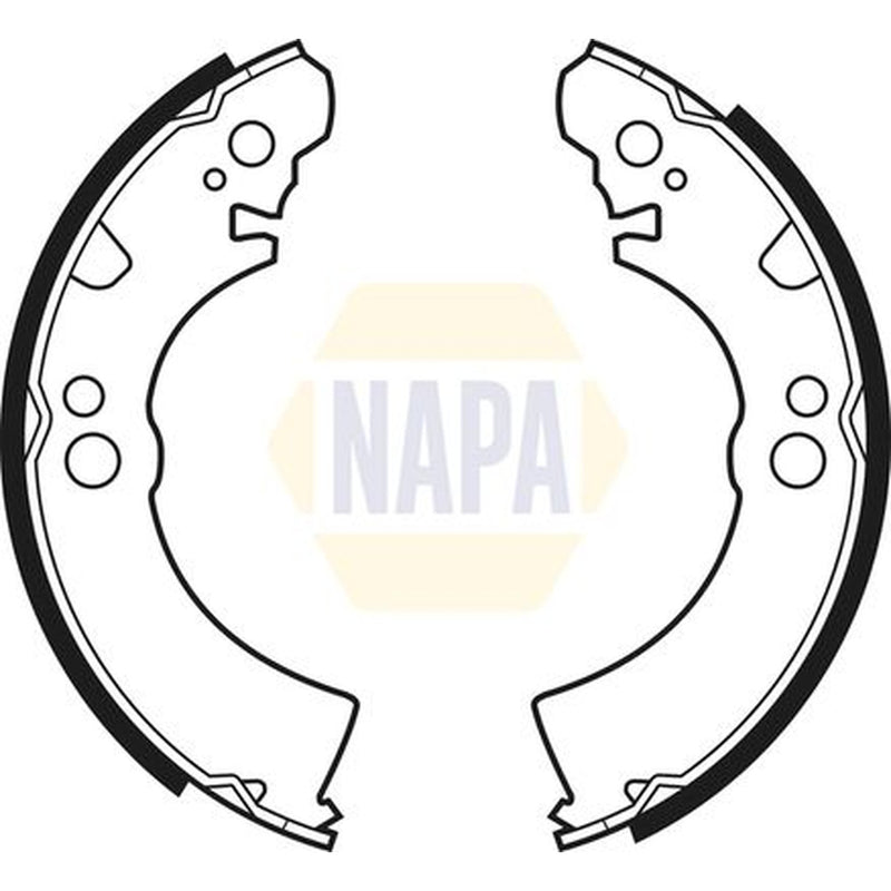 NAPA Brake Shoe Set Axle Kit fits Nissan Figaro 1991-1992 1.0