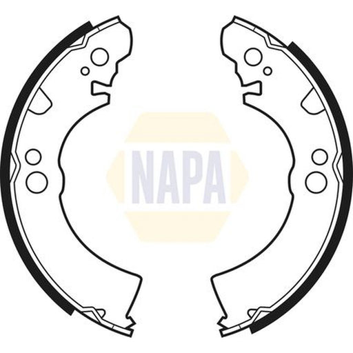 NAPA Brake Shoe Set Axle Kit fits Nissan Figaro 1991-1992 1.0