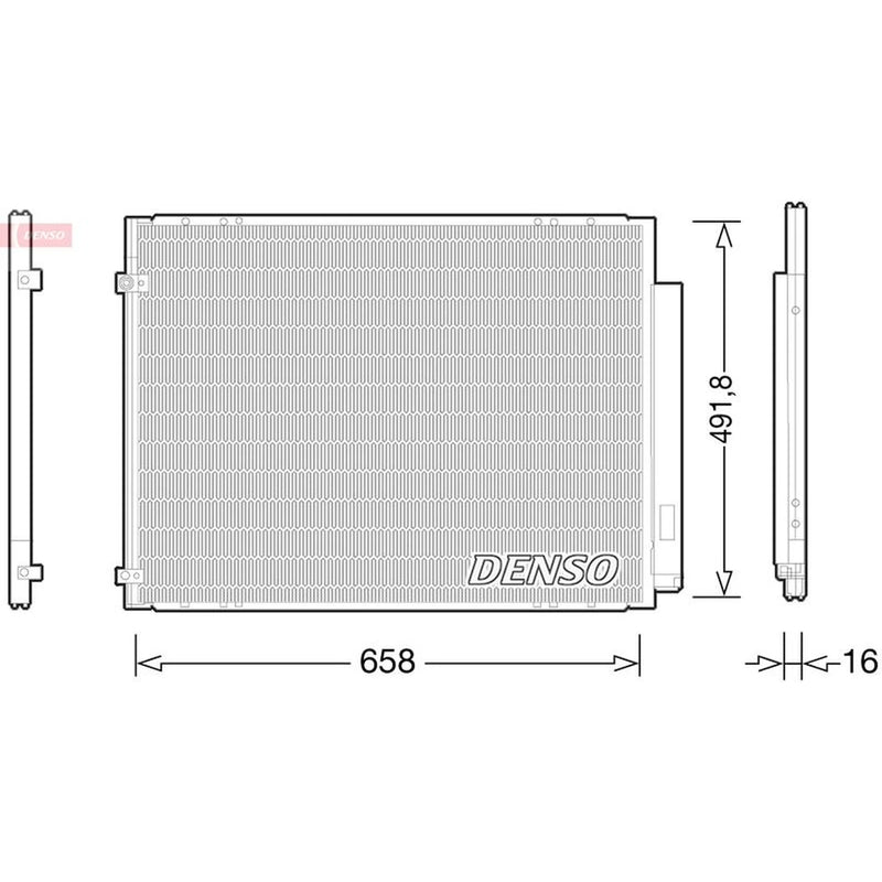 Denso Air Conditioning Condenser fits Lexus Rx 2006-2008