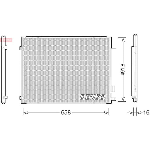 Denso Air Conditioning Condenser fits Lexus Rx 2006-2008