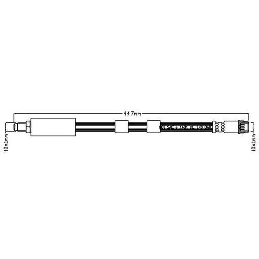 Juratek Brake Hydraulic Hose Line Right JBH1001