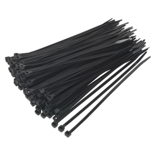Sealey Cable Tie 200 x 4.8mm Black Pack of 100 CT20048P100 Sealey - Dynamic Drive